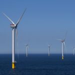 Wind turbine fame in the North Sea.